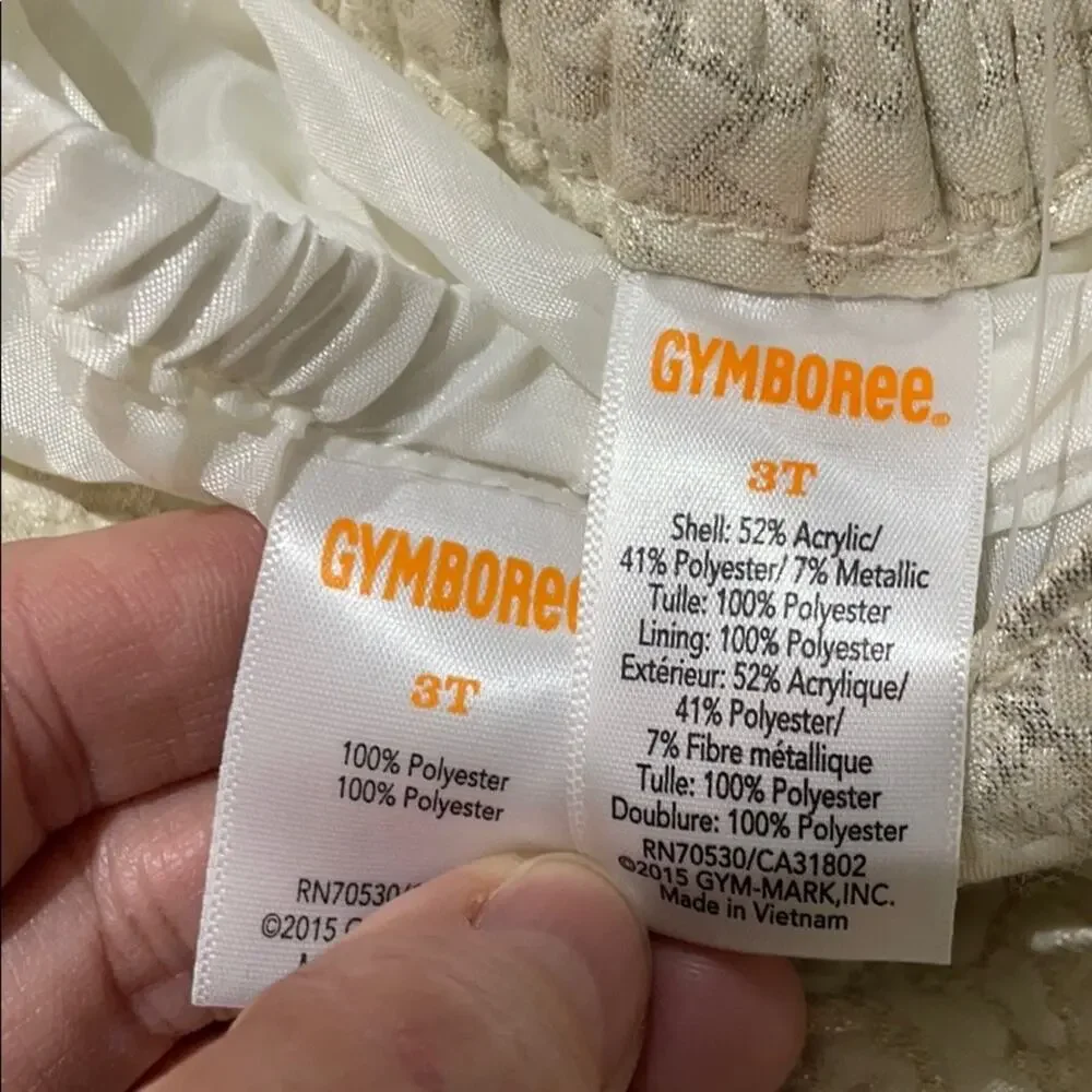 Gymboree 3t ivory golden full skirt bloomers NWT Christmas New Year’s Eve party